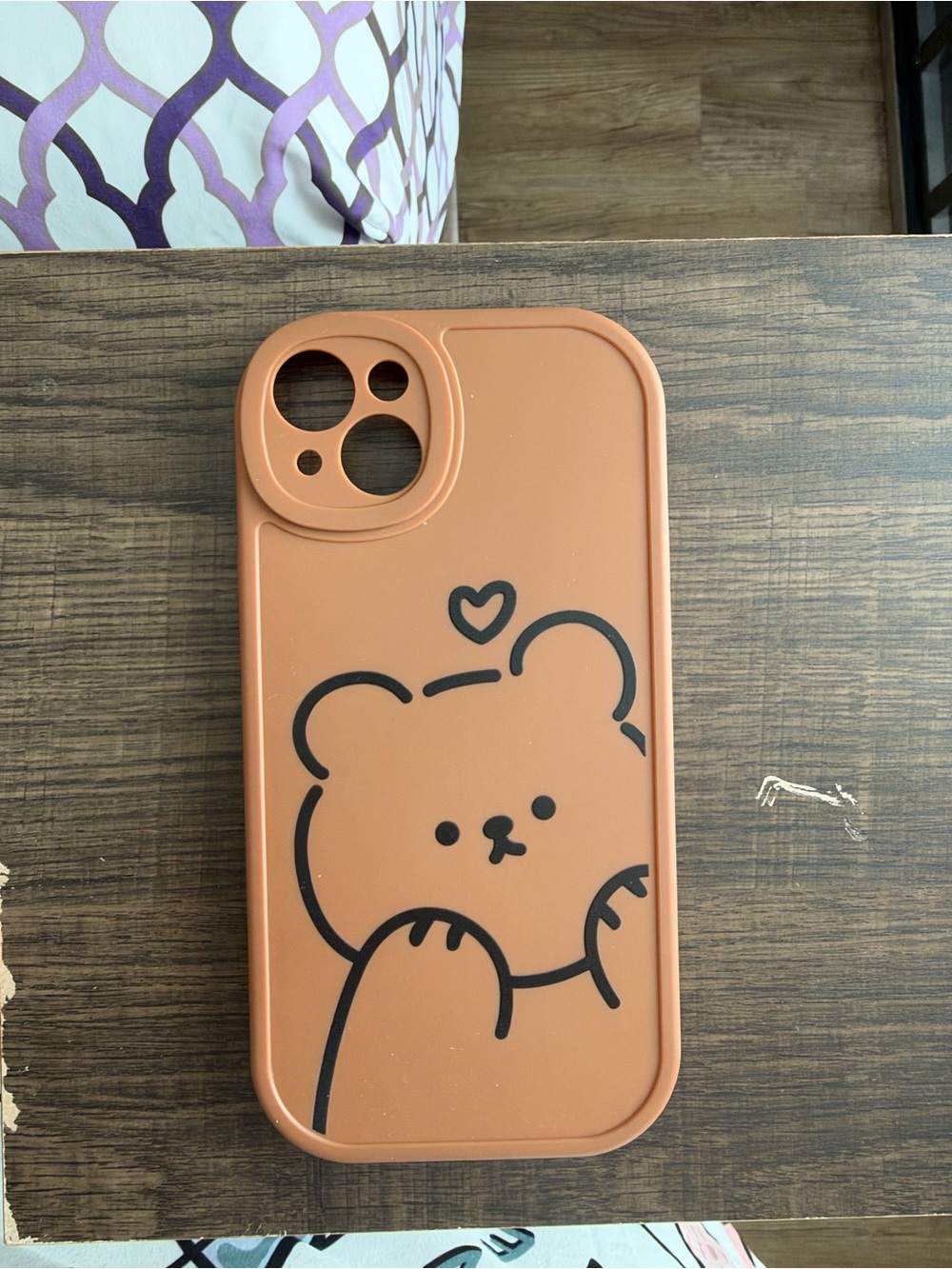 Cute Brown Cartoon Bear Phone Case